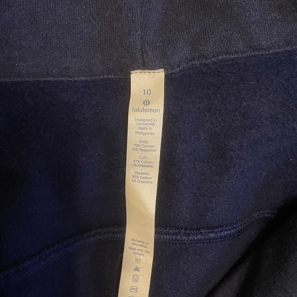 Navy Blue Lululemon Zip Up Hoodie - Picture 3 of 3